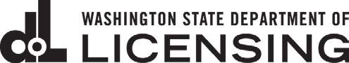 Washington State Department of Licensing logo