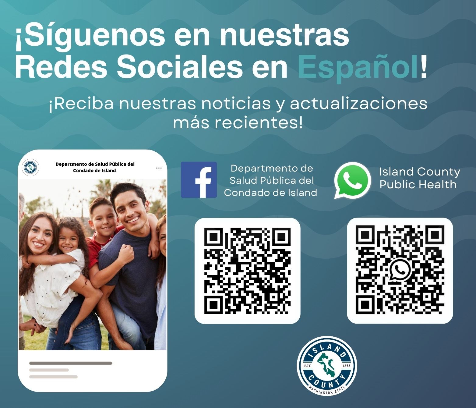 Spanish social media QR codes