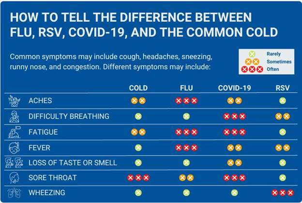 Telling Respiratory Viruses Apart Infographic