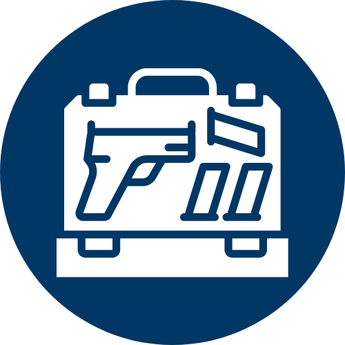 Safe Firearm Storage Icon - Click to jump to this section